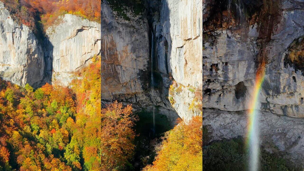 Cascada Vanturatoarea de pe Valea Cernei