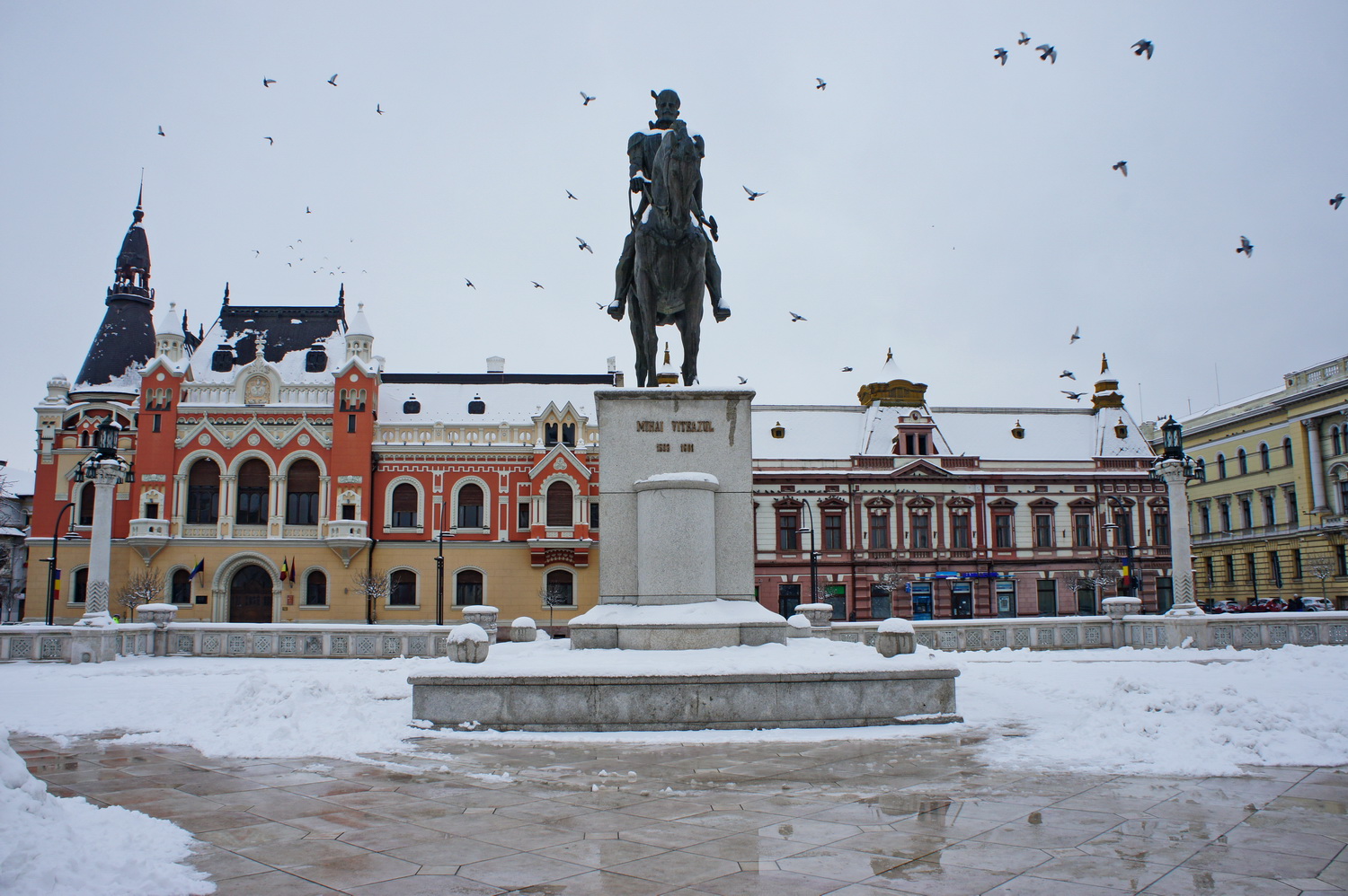 Orasul Oradea pe timp de iarna