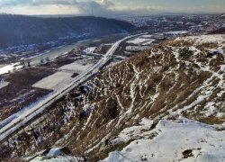 Cetatea Soimos judetul Arad iarna