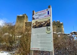 Cetatea Soimos judetul Arad iarna