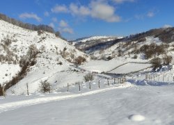 Fundatura Ponorului iarna din judetul Hunedoara