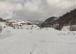 Fundatura Ponorului iarna din judetul Hunedoara