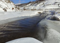 Fundatura Ponorului iarna din judetul Hunedoara