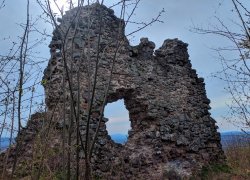 Ruinele Cetatii Dezna din judetul Arad