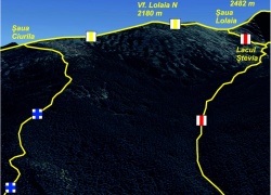 Traseu circuit spre Varful Retezat