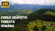 Cheile Gradistei Fundata vazute din drona