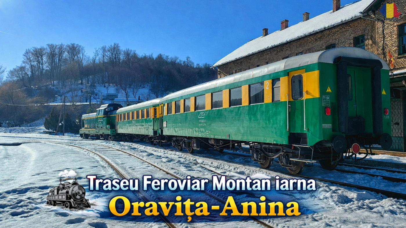 Traseu Feroviar Montan iarna Oravita-Anina