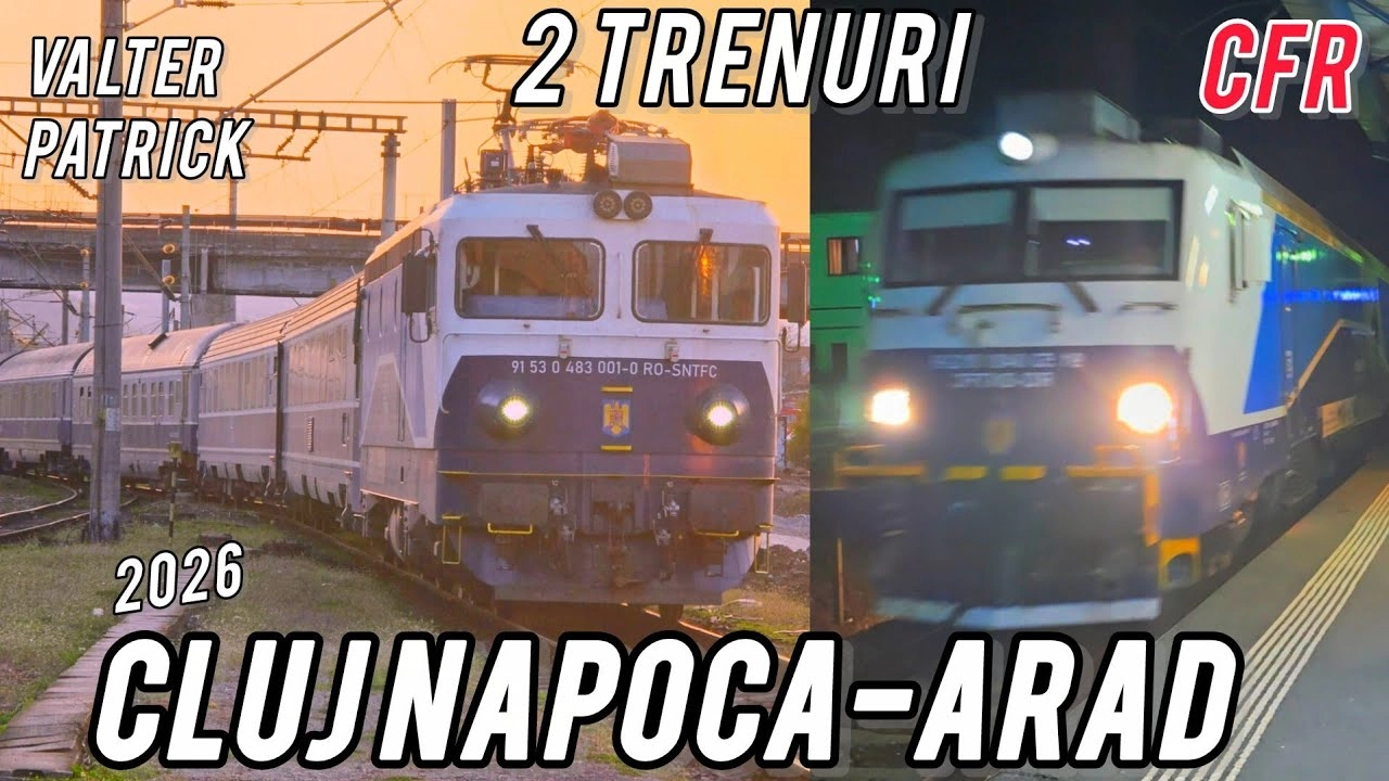 Calatorie cu trenul pe ruta Cluj‑Napoca – Arad via Blaj