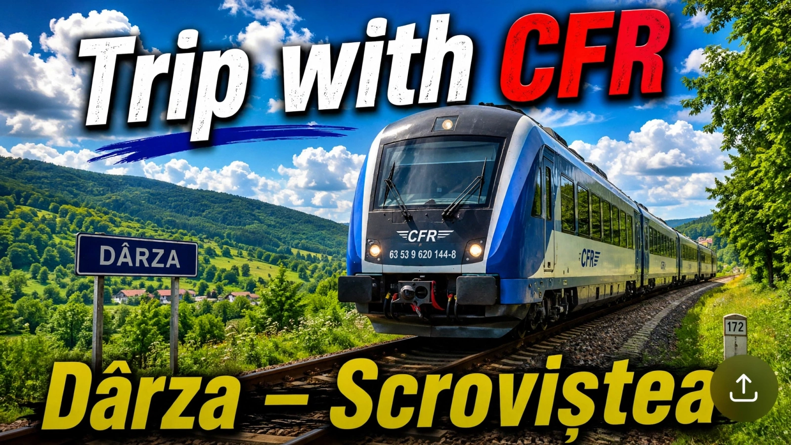 Calatorie cu trenul pe ruta Darza - Scrovistea