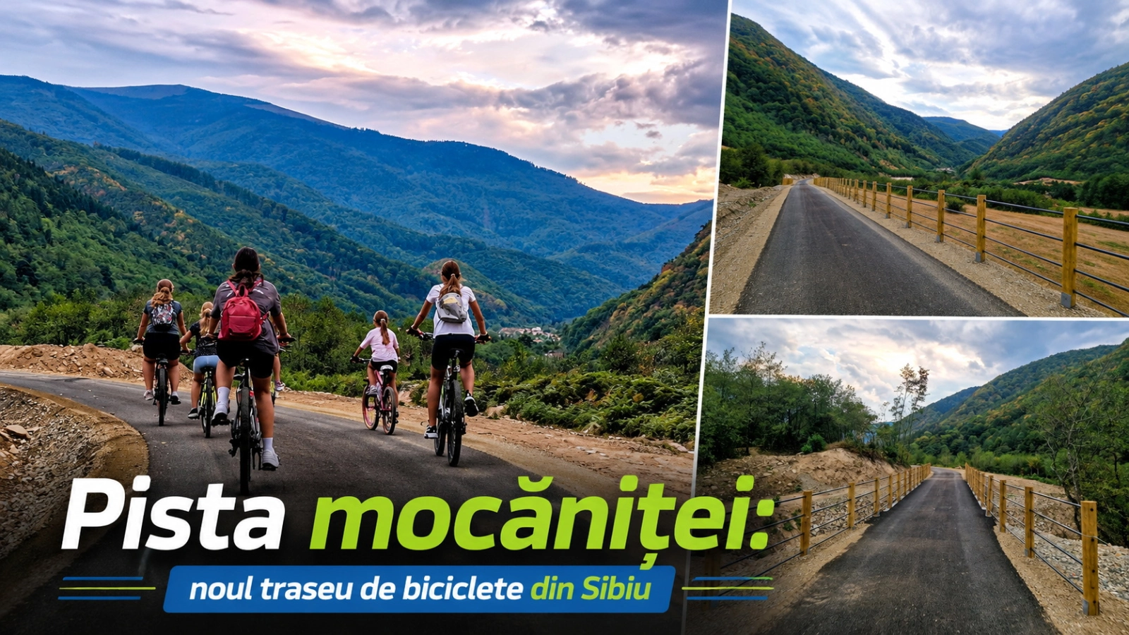 Pista mocăniței: noul traseu de biciclete din Sibiu